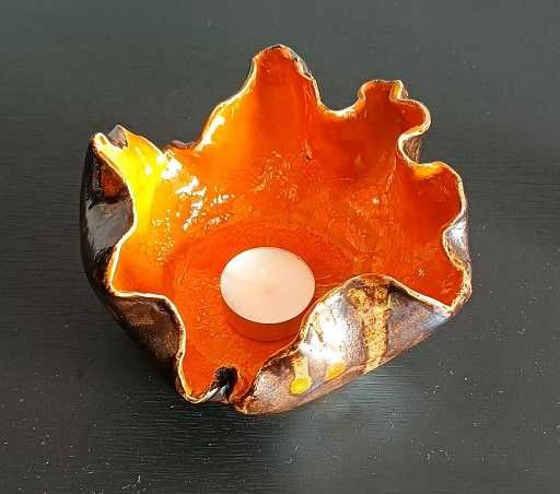 świecznik ceramiczny handmade