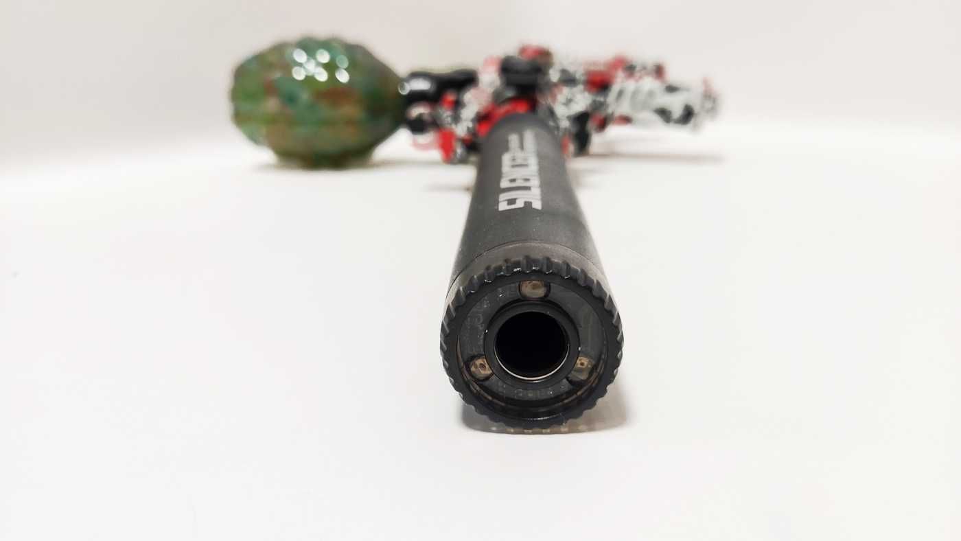 Автомат на орбізах M416 Red з глушником, що світиться, акум. 7.4V