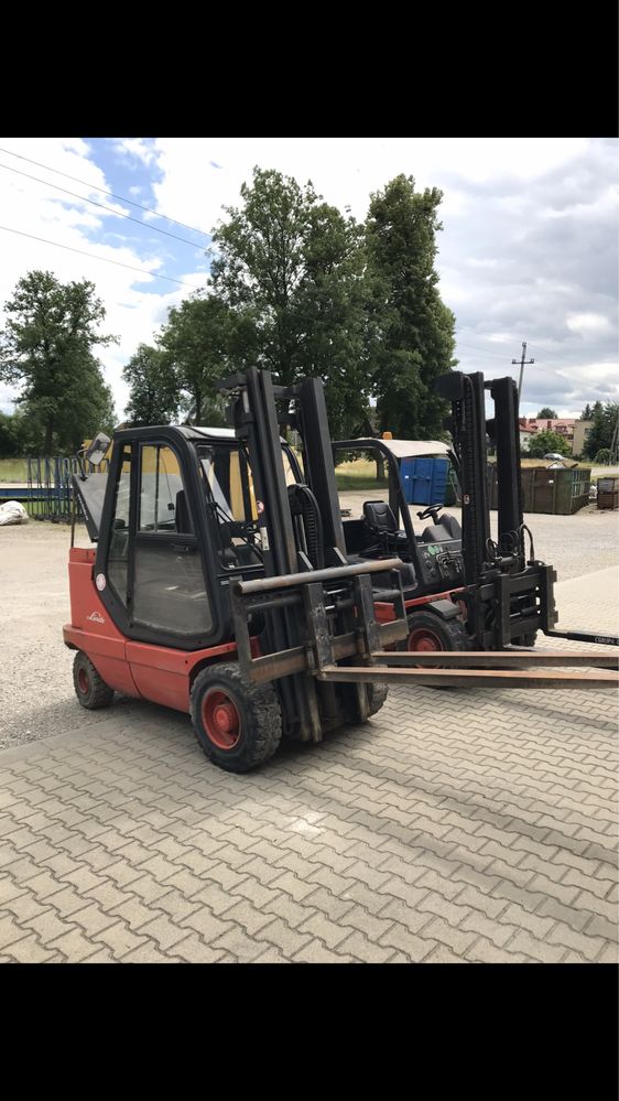 Wózek widłowy linde e40 pozycjoner wolny skok e48 e30 elektryczny 4t 5
