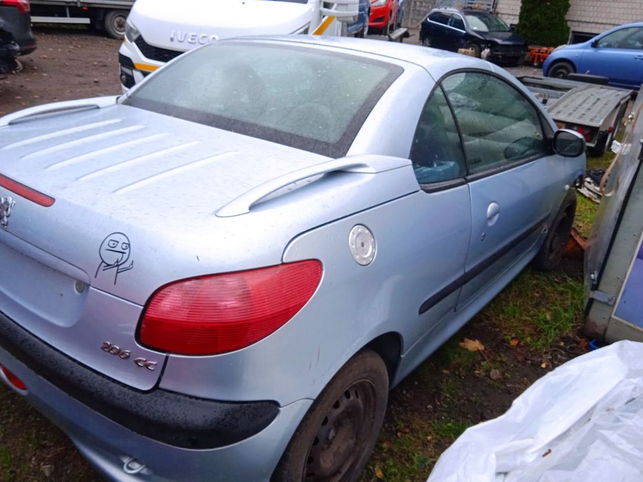 Na części Peugeot 206 CC Cabrio 2.0 16V lakier EYLC silnik RFN skrzynia klapa błotnik drzwi