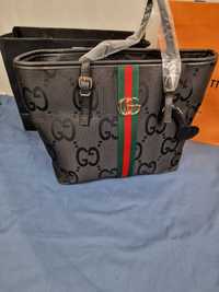 Torba damska czarna Gucci Milano monogram torebka damska premium hit