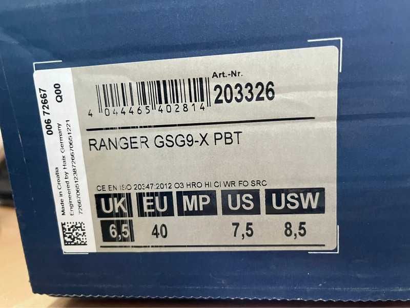 Haix Ranger GSG9-X, Nº42 e Nº43 - Novas