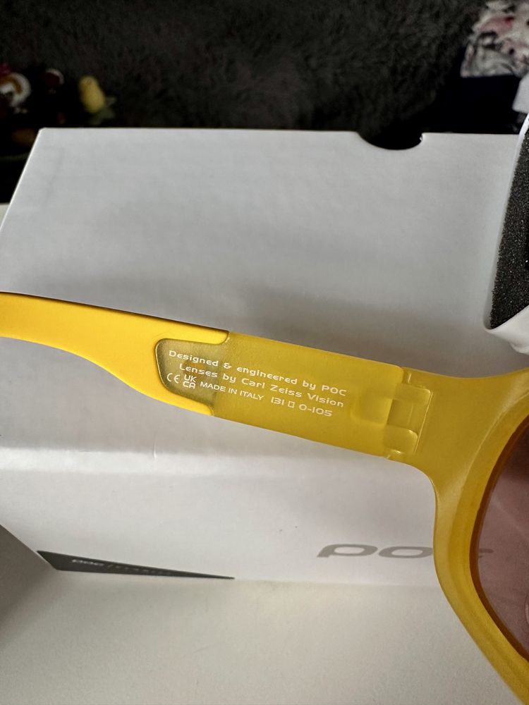 Okulary POC Aspire Mid Aventurine Yellow Translucent Nowe Gravel