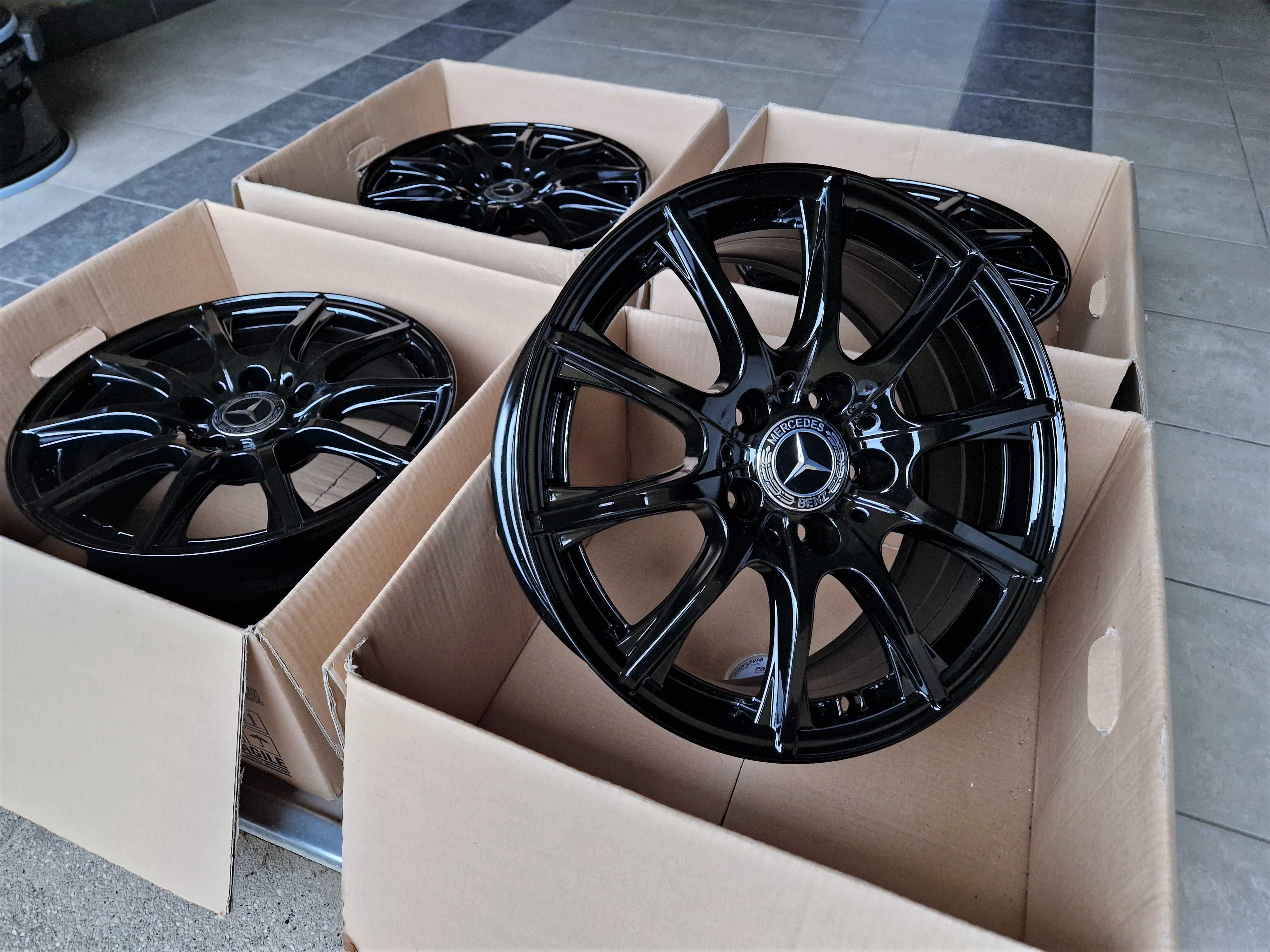 Alufelgi 16 5x112 Czarne Mercedes A B C CLA V Vito Viano i inne ! 307#