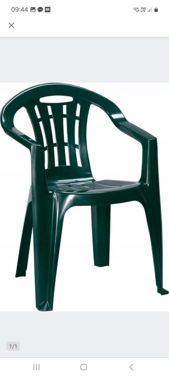 Krzesła plastikowe ogrodowe.