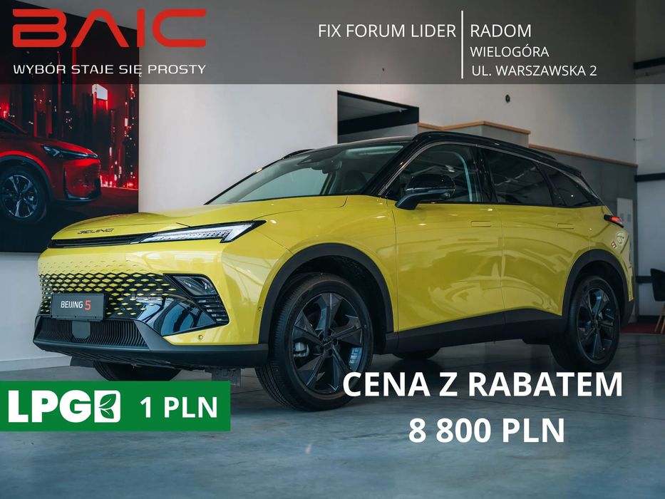 BAIC 5 OC/AC 1zł LPG 1zł Gwarancja 5 lat Wyprzedaż