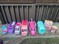 Zestaw aut i domek barbie + kamper lol surprise