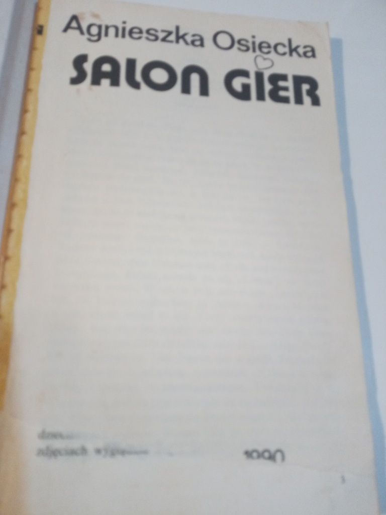 Salon gier - Agnieszka Osiecka