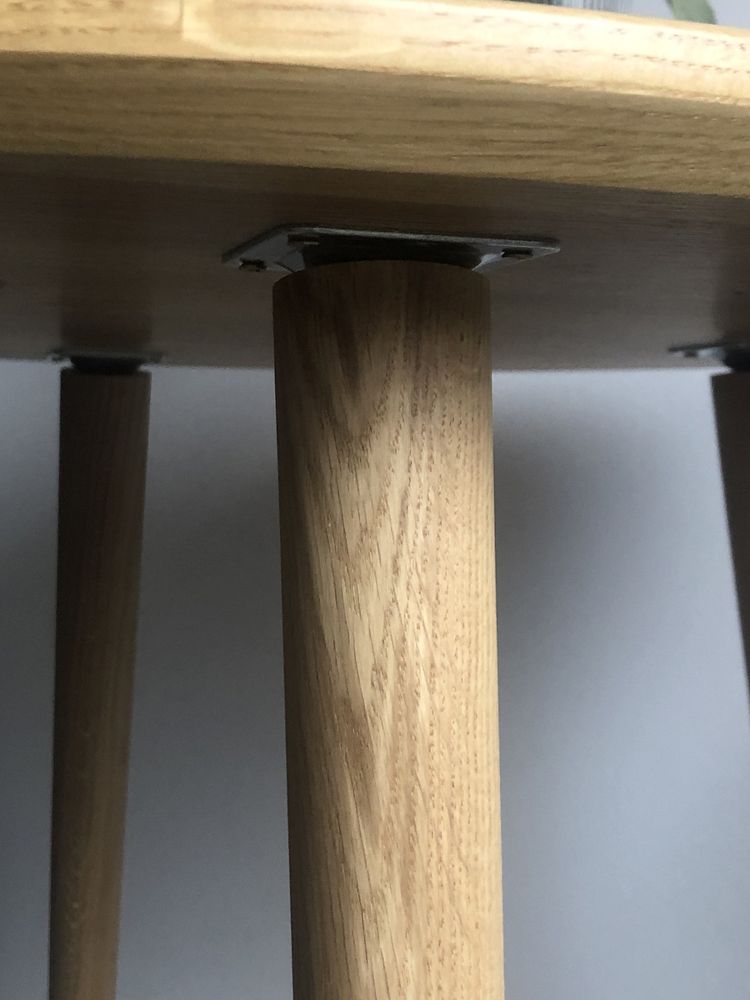Stół drewniany lity dąb okrągły