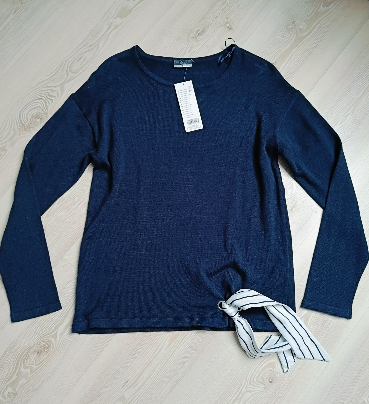 Nowy! Granatowy sweter
