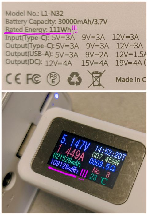 Якісні павербанки для ноутів/роутерів 76W 30000mАh+перехідники під все