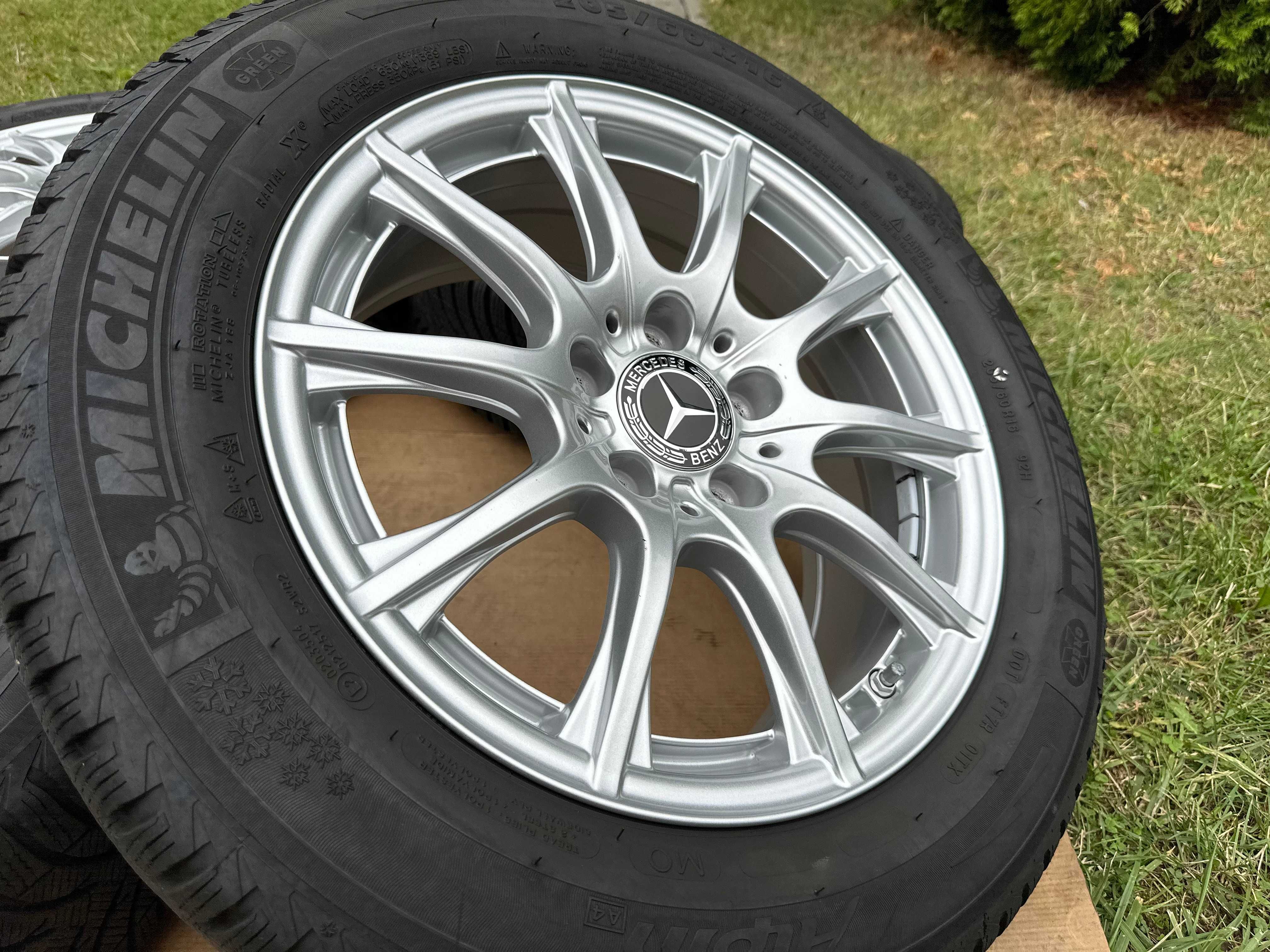 Koła Felgi 16 5x112 Mercedes C-W205 ZIMOWE 8mm Michelin