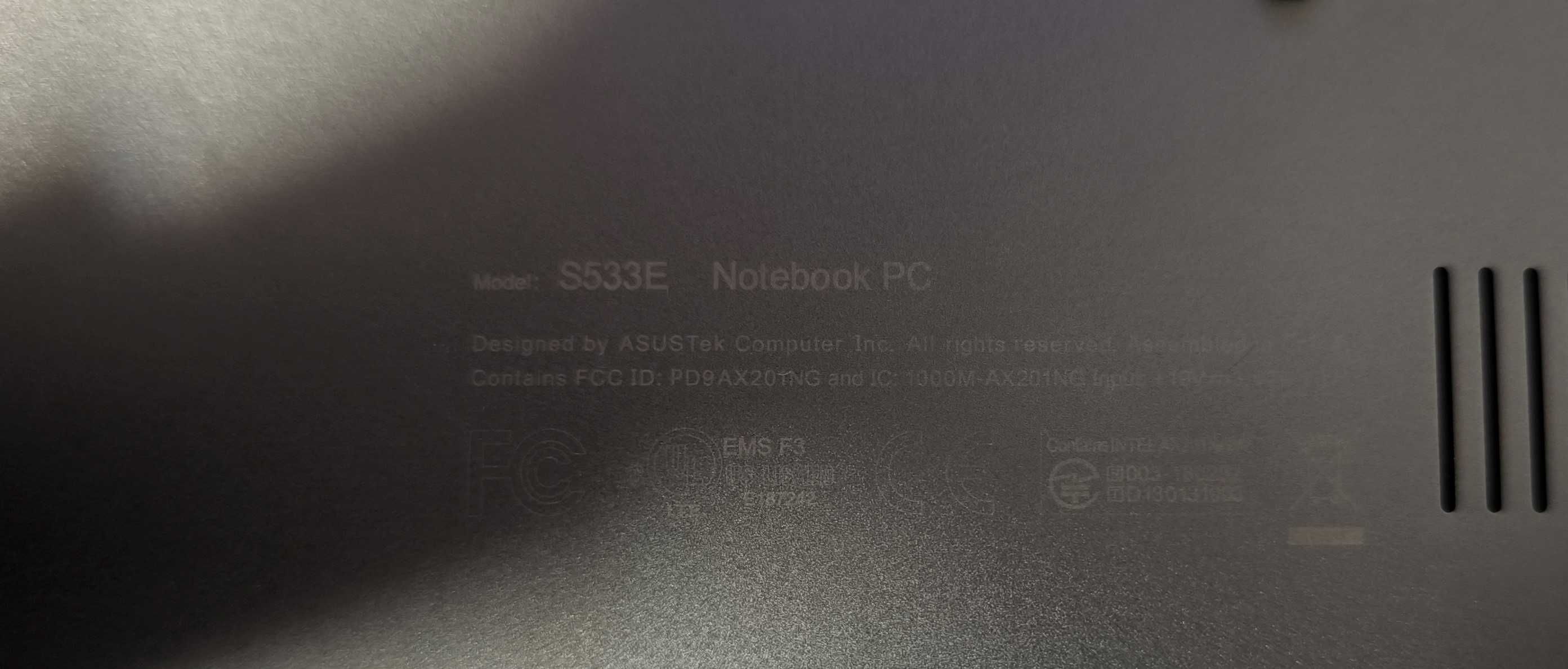 Portátil Asus Vivobook S15 S533EQ Venda para Peças