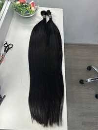 волосы для наращивания 75 см черные
