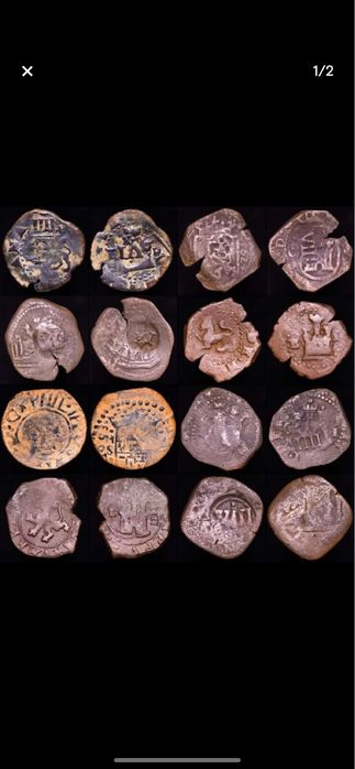 Moedas  maravedis da dinastia de los austrias