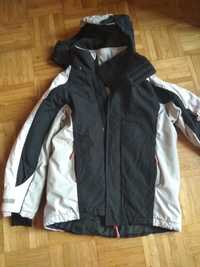 profesjonalna kurtka narciarska, granatowo-biała, H&M - rozmiar 152cm
