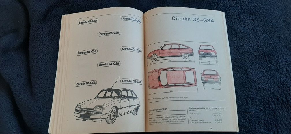 Obsluga samochodow importowanych  escort sierra citroen gs gsa WKŁ