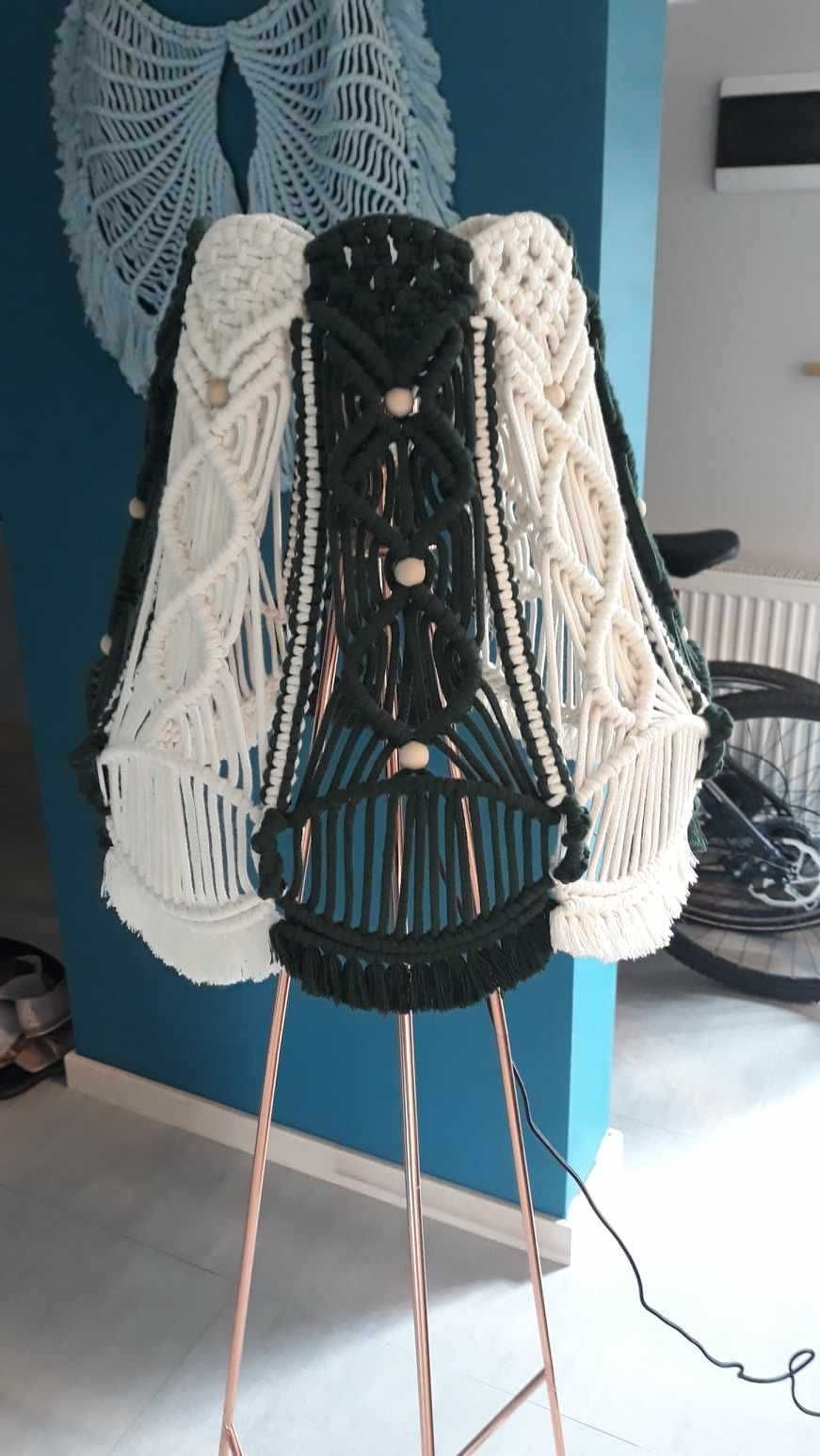 Abażur lampa  makrama