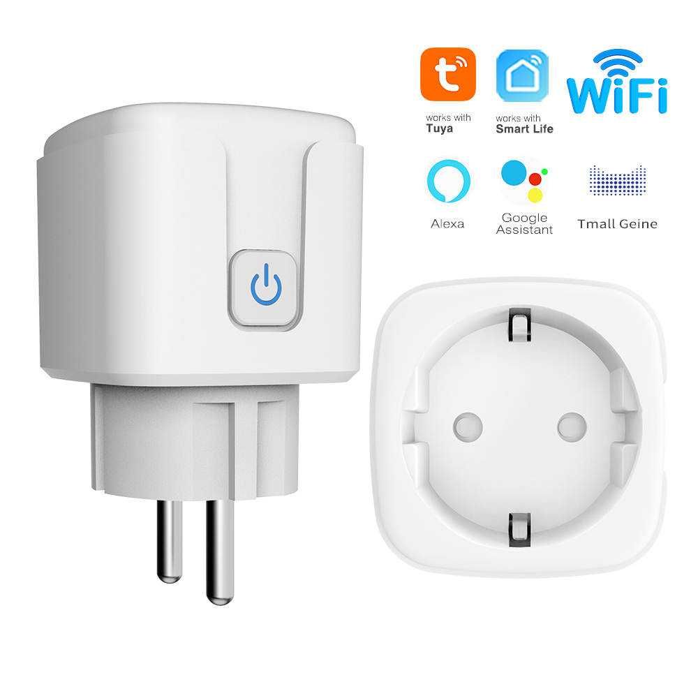 Inteligentne gniazdko elektryczne wifi 230v 16a watomierz aplikacja