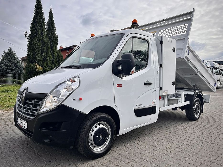 Renault MASTER 2.3 125KM BEZ ADBLUE / WYWROTKA GRUAU / WYCIĄG / FAKTURA VAT 23%  Pierwszy właściciel / HAK / Skrzynia narzędziowa / Wyciąg / SUPER STAN