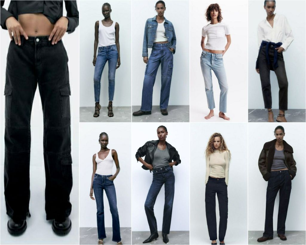 Джинси ZARA карго, слім, широкі, прямі,клеш,скіні,джинсы зара