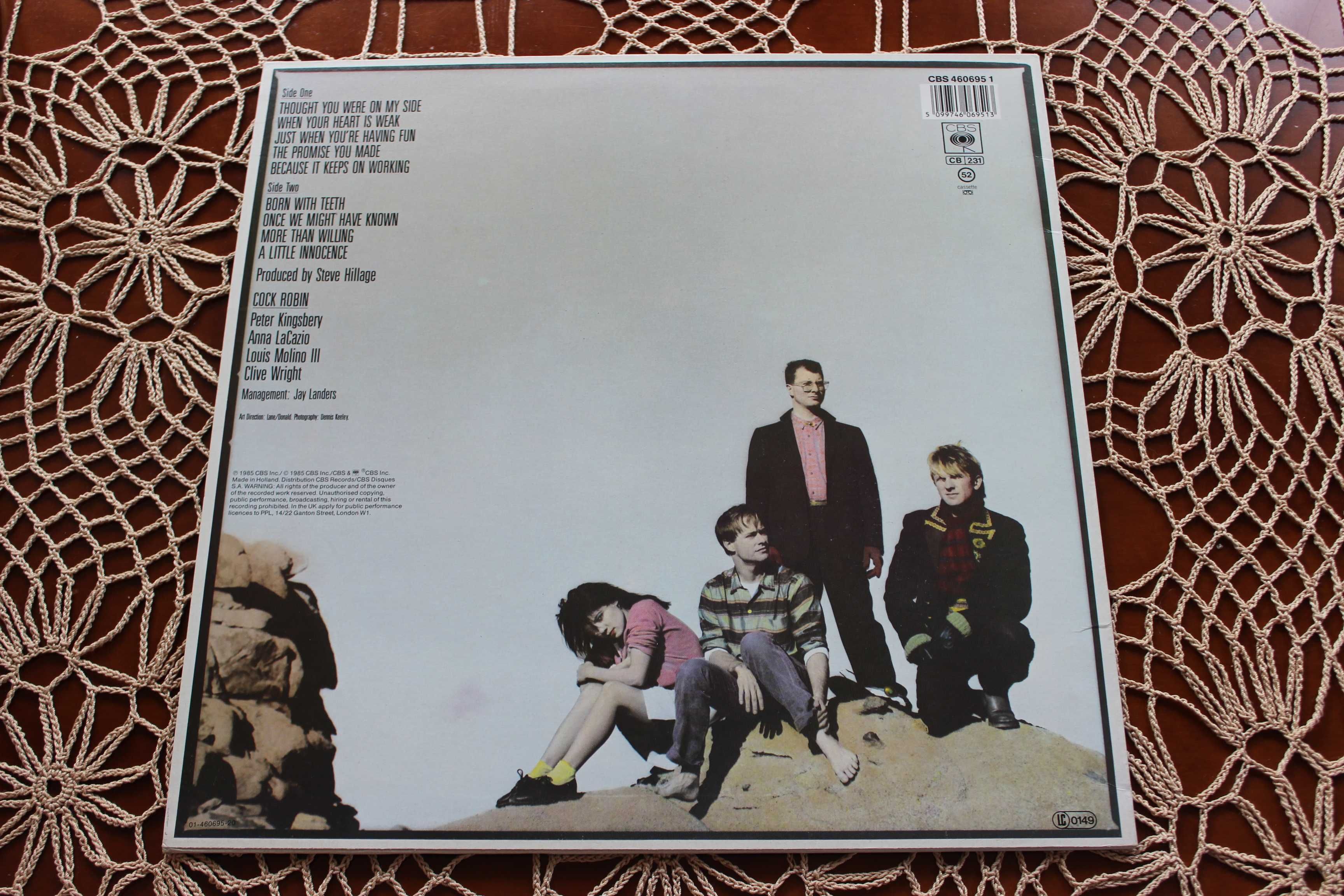 Cock Robin – Cock Robin (LP, 1st Press EU CBS Records) NM / Jak Nowa !