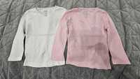 2x bluzki pod spód/ podkoszulki z długim rękawem 4-5 lat