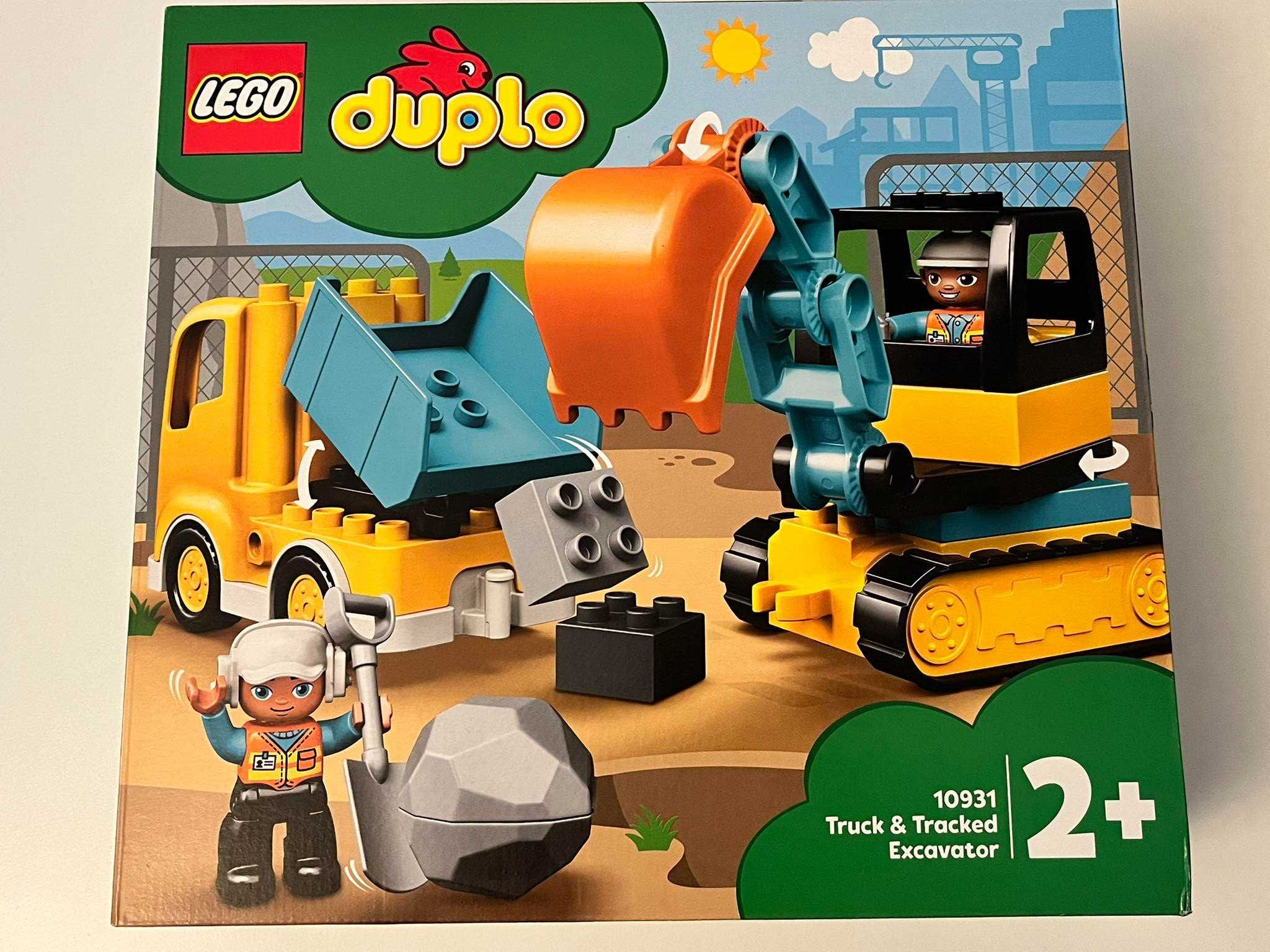 Nowe LEGO Duplo 10931 klocki budowa ciężarówka i koparka