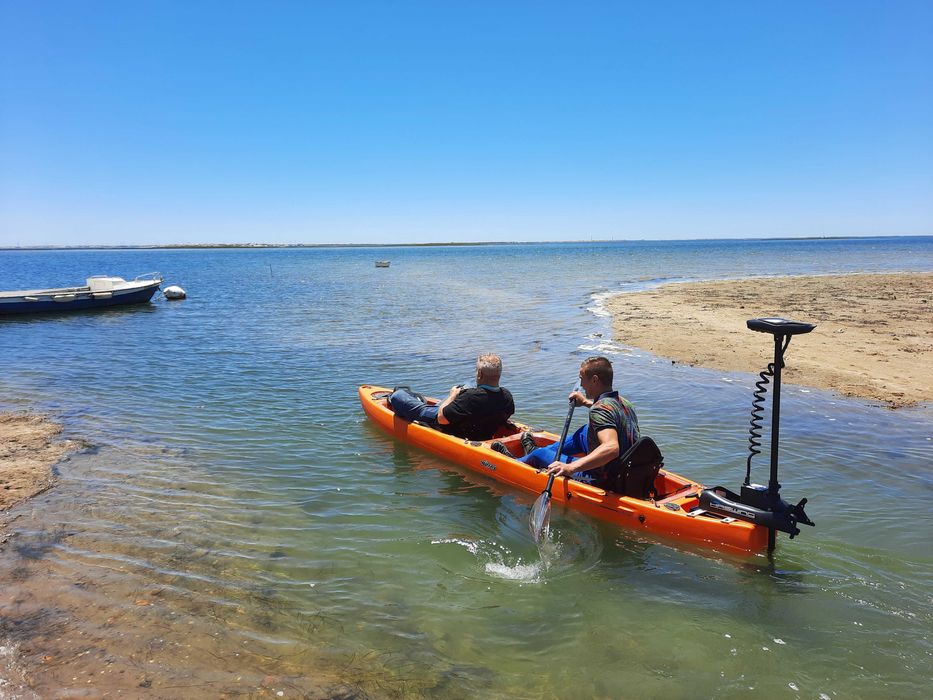Double kayak transparente ou com fundo transparente