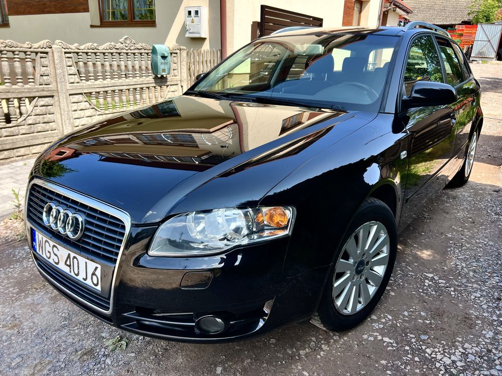 Audi A4 B7 2.0 140KM 2006Rok Klima Bez Korozji 1 Wł Czarna Kombi