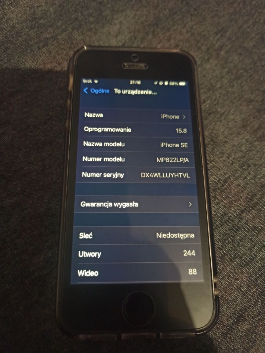 Iphone SE 2016 32gb większa bateria