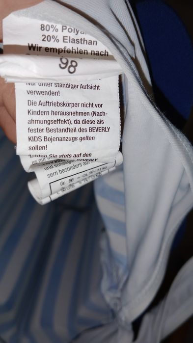 Strój kąpielowy z bojami piankami 98 dla chłopca dziewczynki