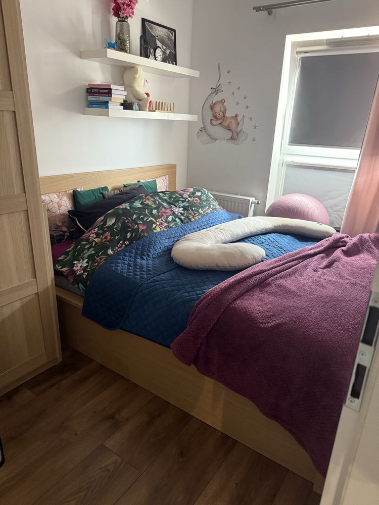 Łóżko rama IKEA MALM z pojemnikiem 160x200