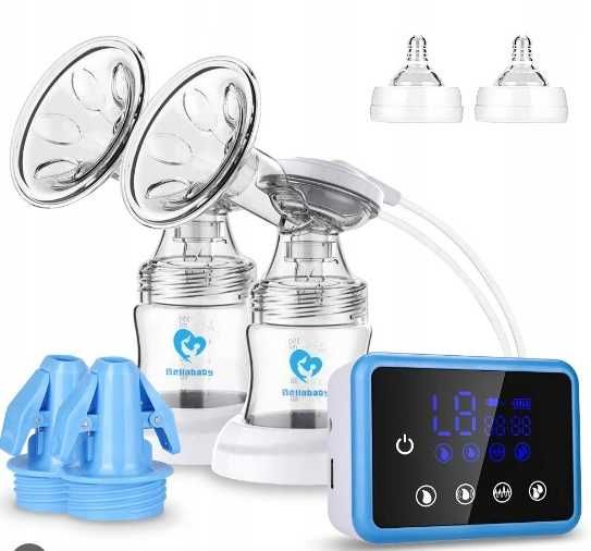 BELLABABY Podwójny laktator elektryczny  NA 2 PIERSI 4 TRYBY