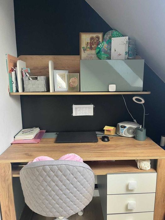 Meble komplet pokój dziecięcy szafa biurko regał półka