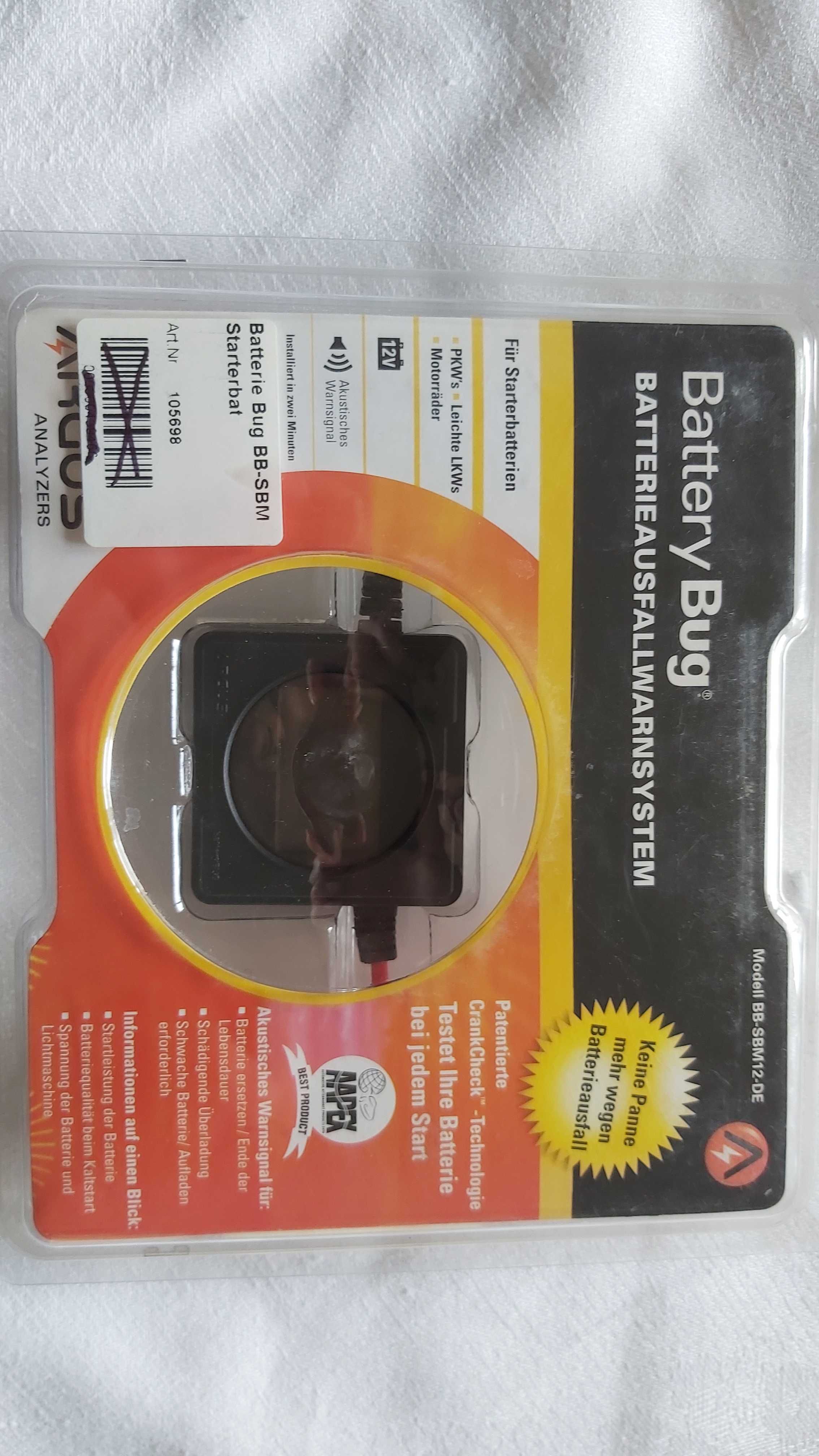 system ostrzegawczy o awarii akumulatora battery bug  NOWY!  12V