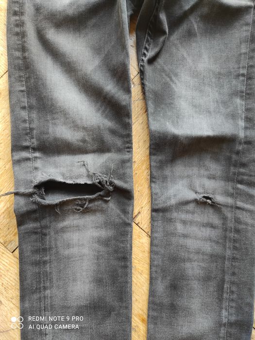 Spodnie czarne rurki super skinny