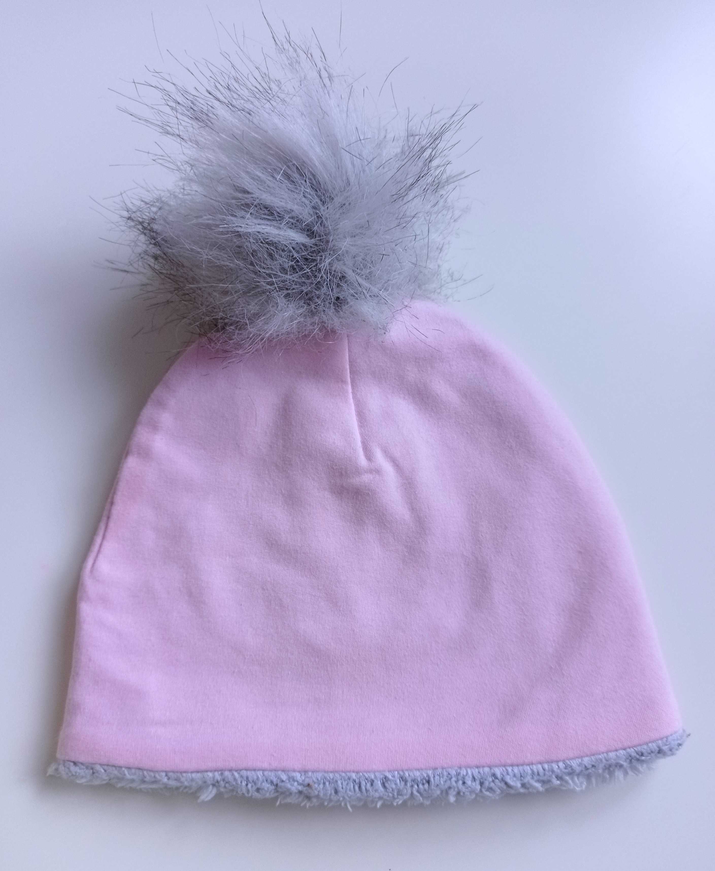 Komplet zimowy czapka i chusta Handmade 1-2 lata