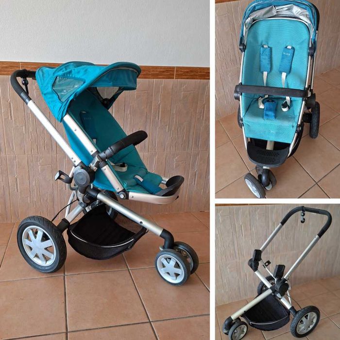 Conjunto carrinho passeio Quinny Buzz + Ovo e base isofix Maxi-Cosi