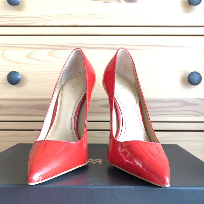 Kazar Natalie szpilki lakierki czerwone nowe rozm. 36,5 obcas 12cm