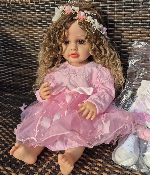 Reborn Лялька анатомічна кучерява реборн Нова