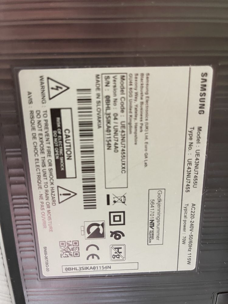 Televisão Samsung 43 Polegadas SmartTv