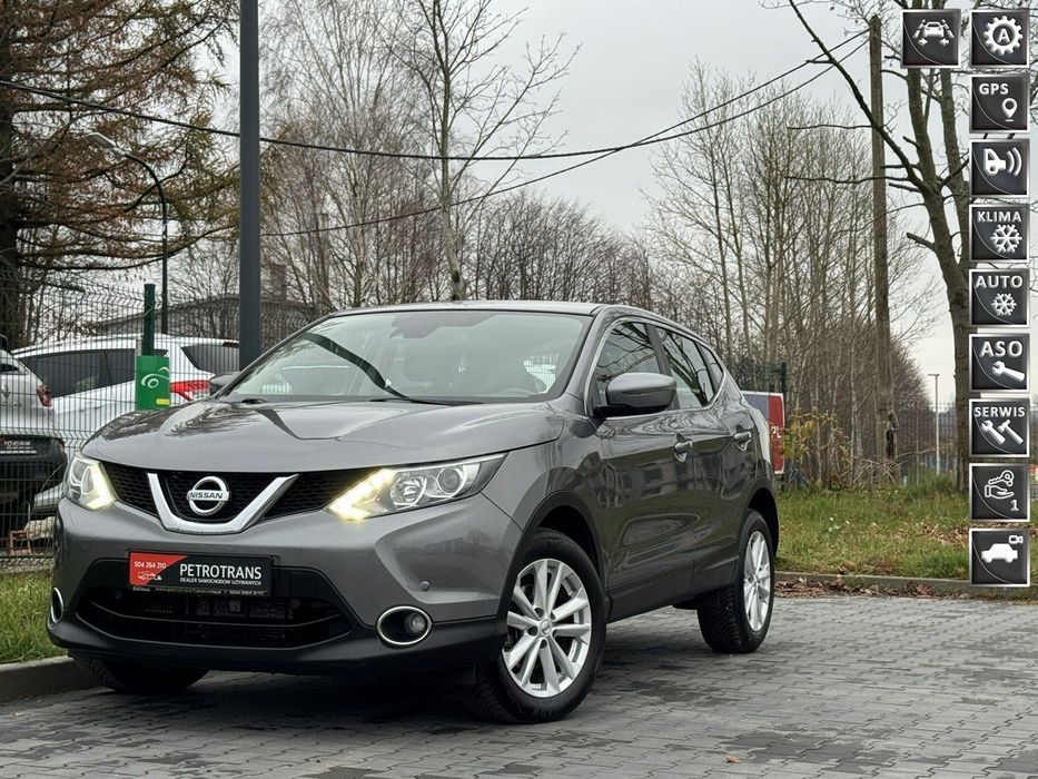 Nissan Qashqai 1.6 DCI / 131KM LED Automat Nawigacja Kamera Cofania Asystent Pasa