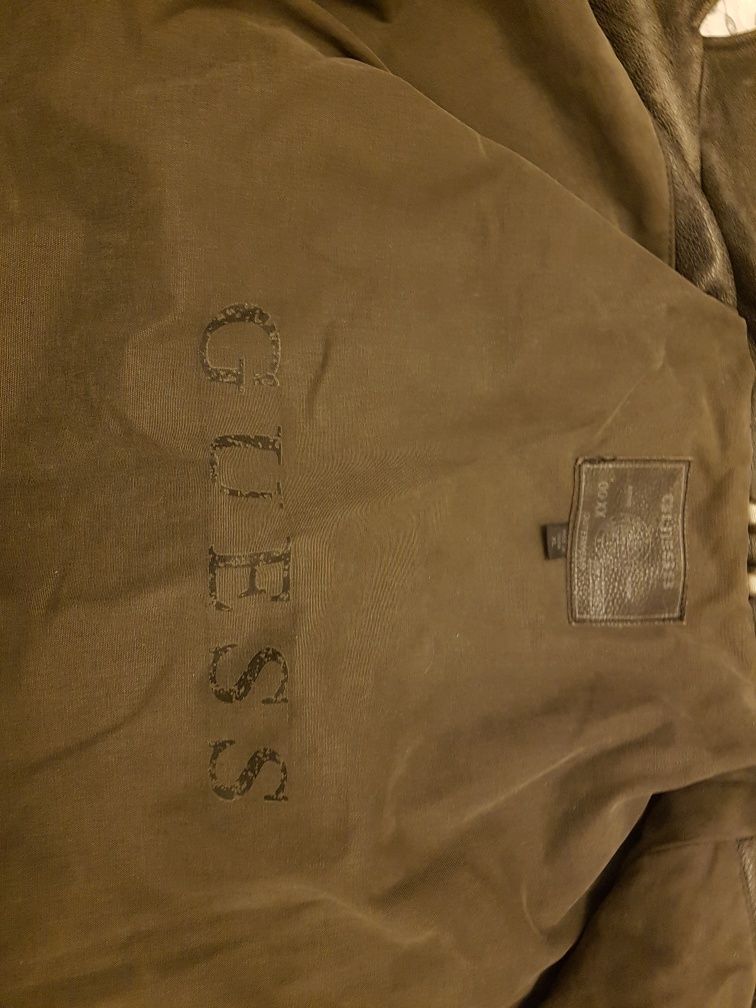 Kurtka skórzana GUESS,zimowa XL