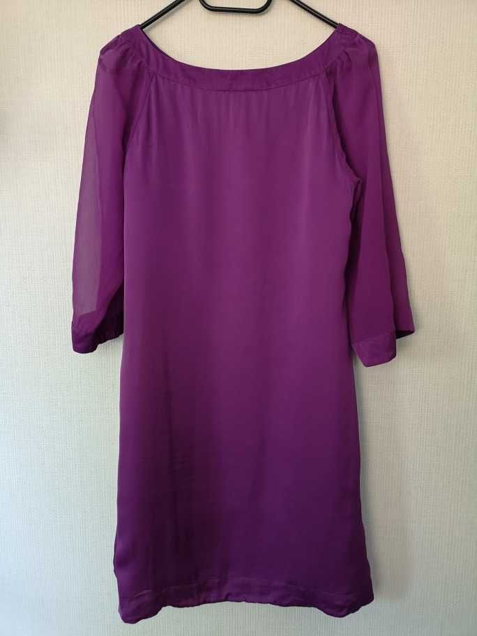 jedwabna sukienka Monsoon 40 M/L jedwab silk