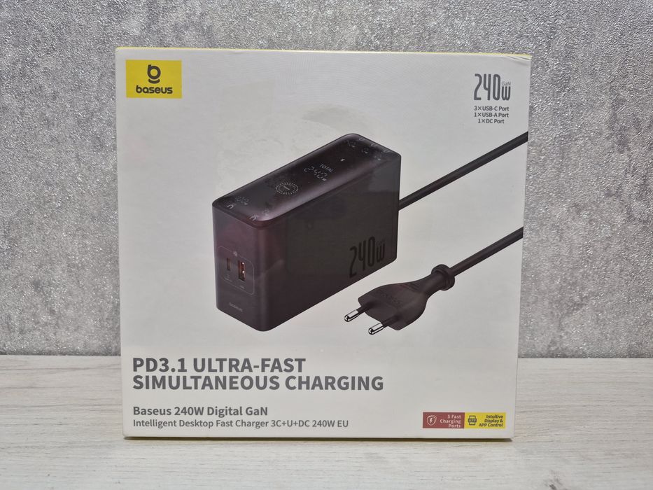 ТОП Зарядка Baseus 240W, зарядка для ноутбуков, телефонов, планшетов