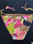 H&M kolorowy dół od bikini wiązany tukan 36 S