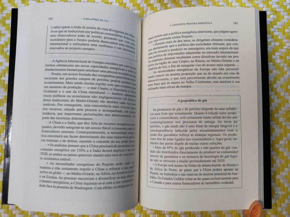 O RELATÓRIO DA CIA
Como Será o Mundo em 2020?