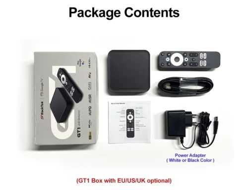 RockTek GT1 2/32 Gb Смарт ТВ приставка Google TV 12 Realtek RTD1325