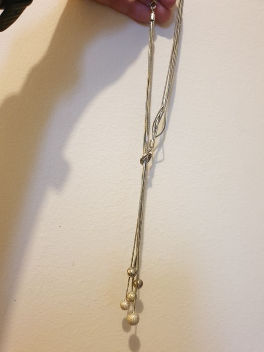 Posrebrzany naszyjnik